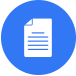 blue circle with a paper icon